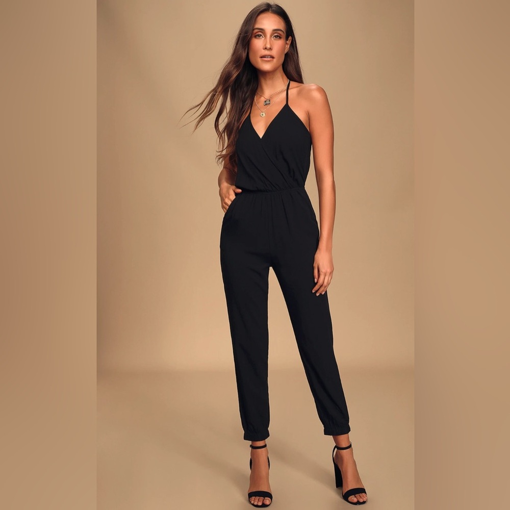 Black Halter Jumpsuit
